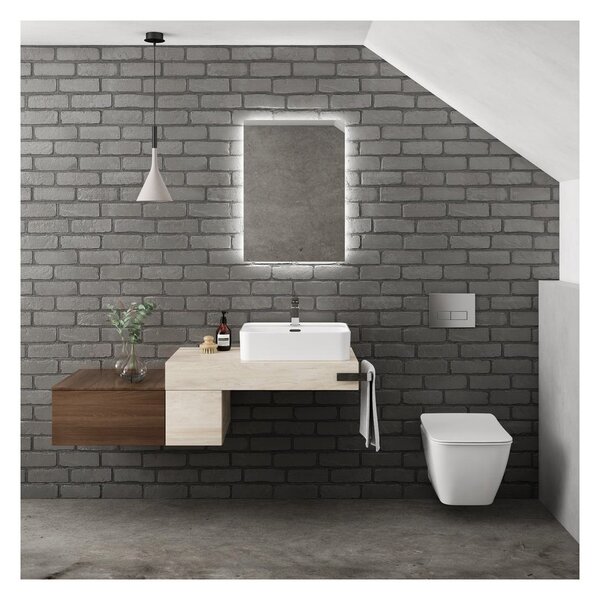 Ideal Standard Mirror & Light - Zrkadlo s ambientným podsvietením 500x700 mm, T3259BH
