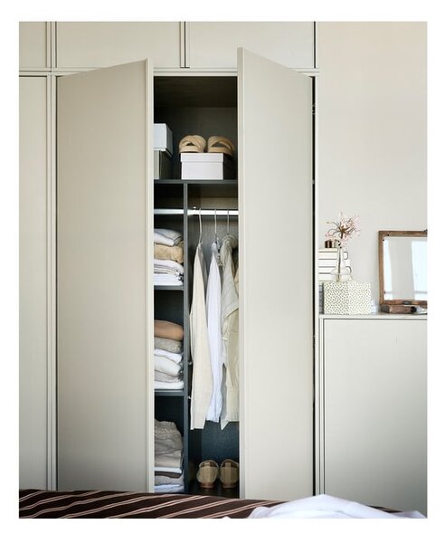Krémová modulárna skriňa z borovicového dreva 100x200 cm Daily – vtwonen