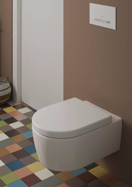 Villeroy & Boch Avento Combi-Pack - SET Závesné WC + sedátko SoftClosing, alpská biela CeramicPlus 5656HRR1