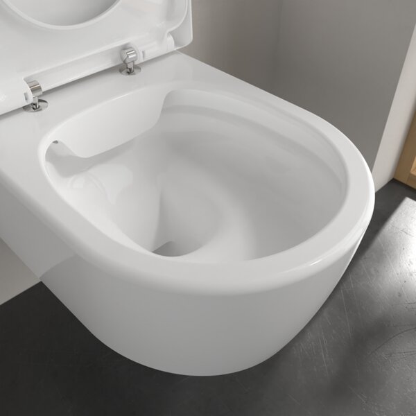 Villeroy & Boch Avento Combi-Pack - SET Závesné WC + sedátko SoftClosing, alpská biela CeramicPlus 5656HRR1