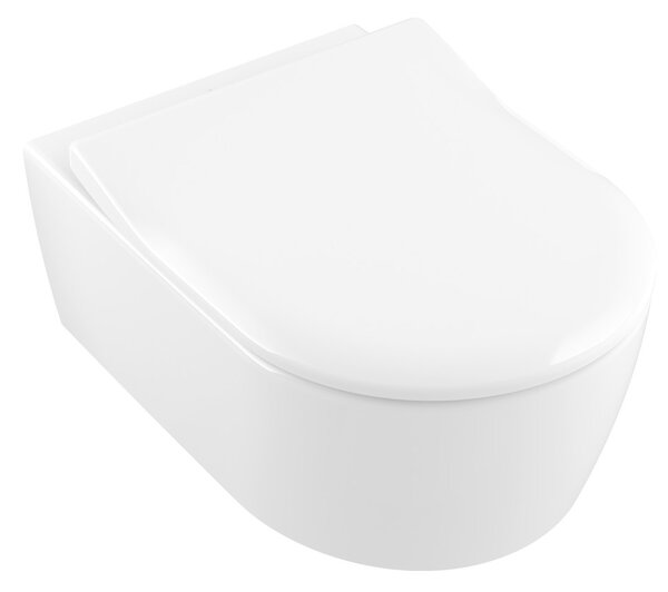 Villeroy & Boch Avento Combi-Pack - SET Závesné WC + sedátko SlimSeat SoftClosing, alpská biela 5656RS01