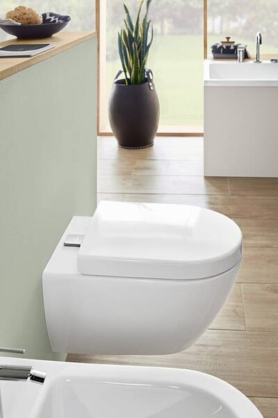 Villeroy & Boch Subway 2.0 - Závesné WC, Rimless, ViFresh, alpská biela AntiBac CeramicPlus 5614A1T2