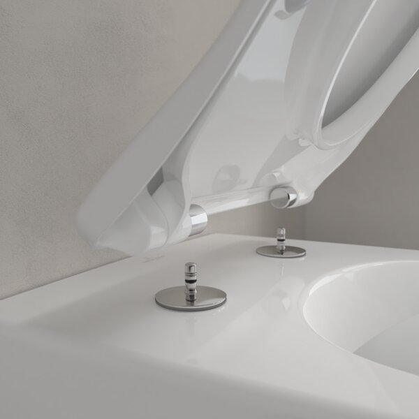 Villeroy & Boch Subway 2.0 Combi-Pack - SET Závesné WC + sedátko SlimSeat SoftClosing, alpská biela 5614R201