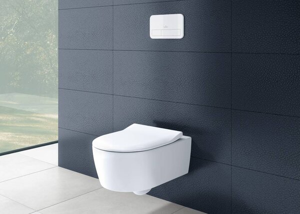 Villeroy & Boch Avento Combi-Pack - SET Závesné WC + sedátko SlimSeat SoftClosing, alpská biela 5656RS01