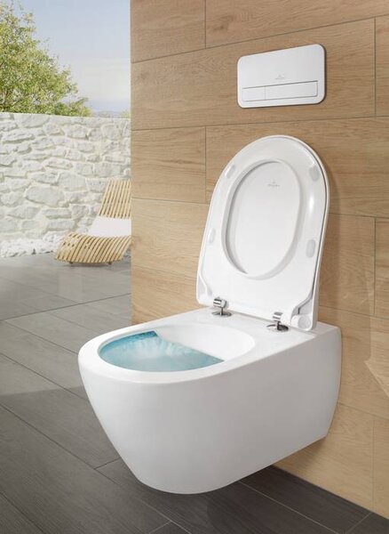 Villeroy & Boch Subway 2.0 Combi-Pack - SET Závesné WC + sedátko SlimSeat SoftClosing, alpská biela 5614R201