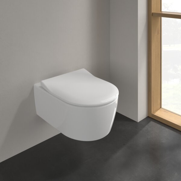 Villeroy & Boch Avento Combi-Pack - SET Závesné WC + sedátko SlimSeat SoftClosing, alpská biela 5656RS01