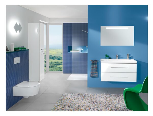 Villeroy & Boch Avento Combi-Pack - SET Závesné WC + sedátko SlimSeat SoftClosing, alpská biela 5656RS01