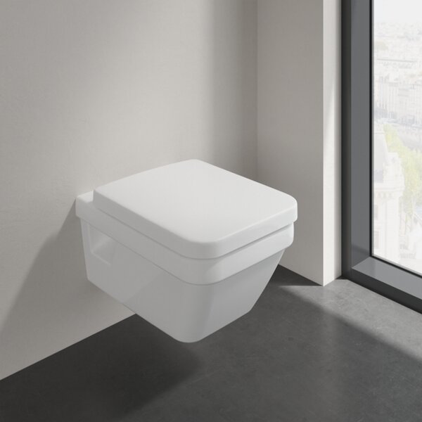 Villeroy & Boch Architectura Combi-Pack - SET Závesné WC + sedátko SoftClosing, alpská biela Ceramic Plus 5685HRR1