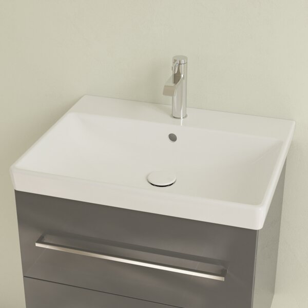 Villeroy & Boch Avento - Umývadlo 600x470 mm s prepadom, alpská biela 41586001