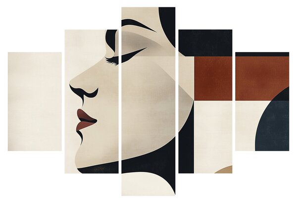 Obraz - Žena z profilu (150x105 cm)