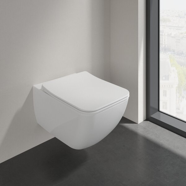 Villeroy & Boch Venticello Combi-Pack - SET Závesné WC + sedátko SlimSeat Line SoftClosing, alpská biela 4611RL01