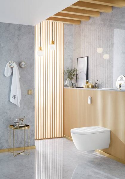 Villeroy & Boch ViClean-I 100 : sprchové WC, WC misa bez splachovacieho kruhu s bidetovým sedátkom, biela alpin CeramicPlus, V0E100R1