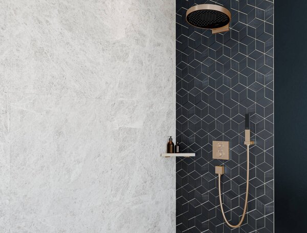 Hansgrohe Rainfinity - Hlavová sprcha 360 1jet s pripojením na stenu, kartáčovaný bronz 26230140