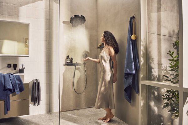 Hansgrohe Rainfinity - Hlavová sprcha 360 1jet s pripojením na stenu, matná čierna 26230670