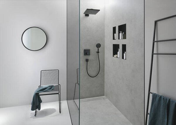 Hansgrohe Raindance E - Hlavová sprcha 300 1jet so sprchovým ramenom, matná čierna 26238670