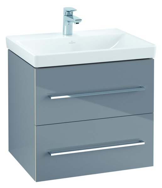 Villeroy & Boch AVENTO - Skrinka pod umývadlo 576x484 mm, 2 zásuvky, Crystal White A88900B4
