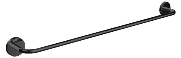 Emco Round - Držiak na uterák 600 mm, montáž pomocou lepenia alebo vŕtania, čierna 436013360