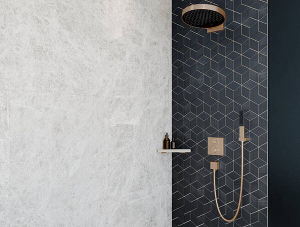 Hansgrohe Rainfinity - Tyčová ručná sprcha 100 1jet, kartáčovaný bronz 26866140