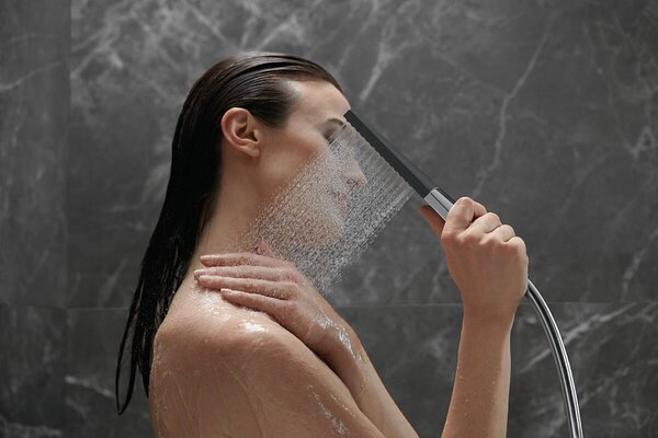 Hansgrohe Rainfinity - Tyčová ručná sprcha 100 1jet, matná čierna 26866670