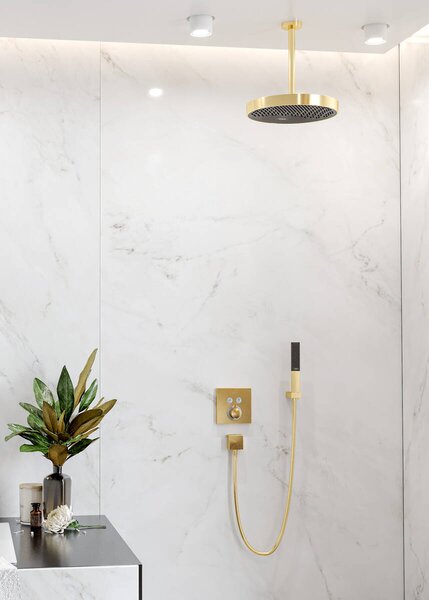 Hansgrohe Rainfinity - Tyčová ručná sprcha 100 1jet, leštený vzhľad zlata 26866990