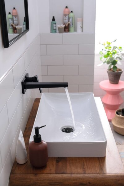 Hansgrohe Metropol - Umývadlová batéria pod omietku, výtok 225 mm, matná čierna 32526670