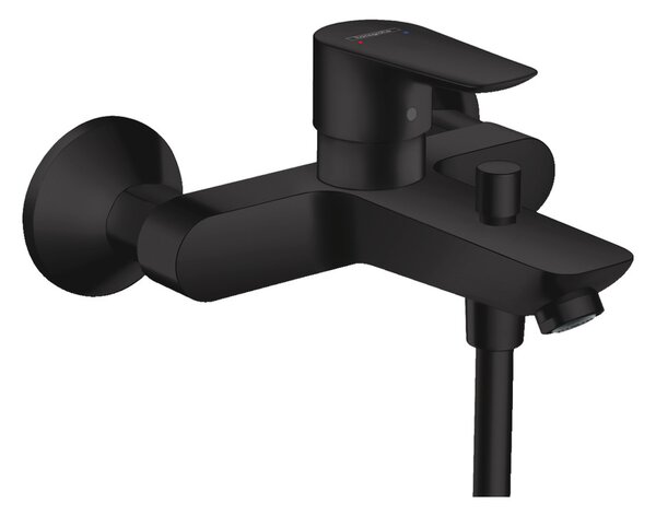 Hansgrohe Talis E - Páková vaňová batéria nástenná, matná čierna 71740670