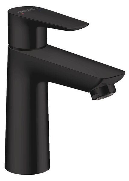 Hansgrohe Talis E - Páková umývadlová batéria 110 s odtokovou súpravou s tiahlom, matná čierna 71710670