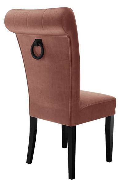 Mirjan24 Čalúnená jedálenská stolička ST65 + klopadlo, Potah: Magic Velvet 2258, Klopadlo: Čierna, Farba nožičiek:: Čierna 5903211143687