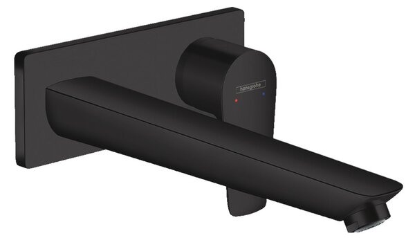 Hansgrohe Talis E - Páková umývadlová batéria pod omietku, s výtokom 22,5 cm, matná čierna 71734670