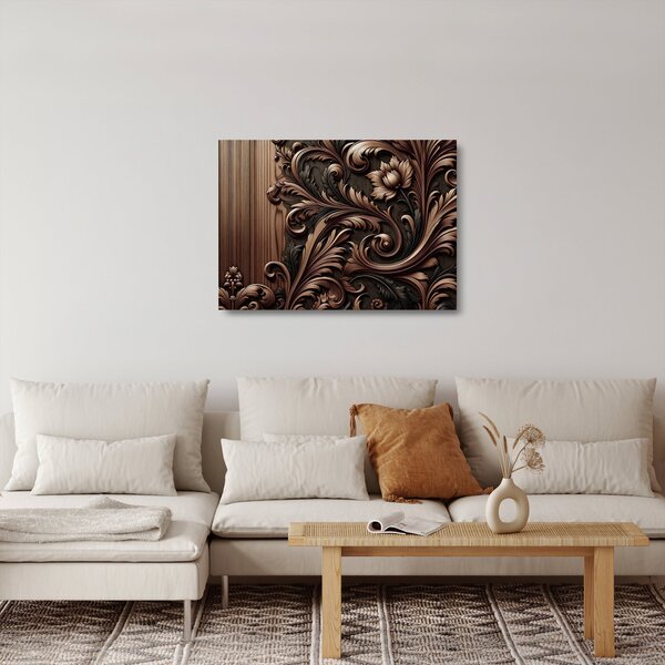 Sklenený obraz - Vzor z dreva (70x50 cm)