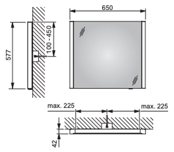 Keuco Royal Reflex.2 - Zrkadlo s osvetlením 650x577mm, 14296002000