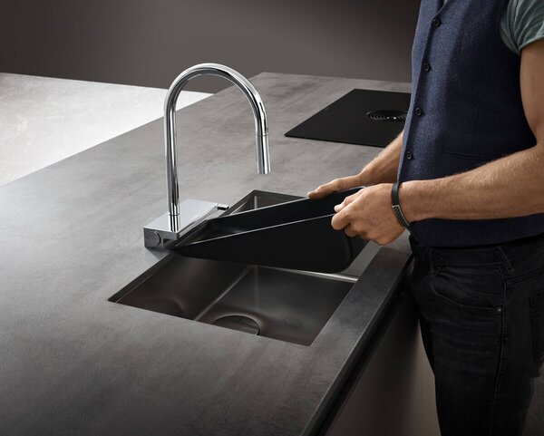 Hansgrohe Aquno Select M81 - Páková kuchynská batéria 170, vyťahovateľná sprška, 3jet, sBox, chróm 73831000