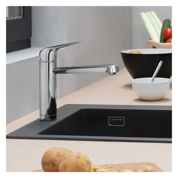 Hansgrohe Focus M42 - Kuchynská páková batéria 120 1jet s inštaláciou pred okno, chróm 71807000