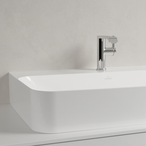 Villeroy & Boch Finion - Umývadlo 800x470 mm, brúsené bez prepadu, alpská biela CeramicPlus 41688LR1