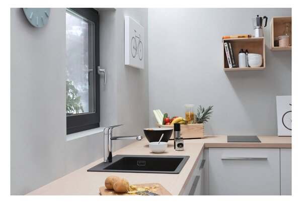 Hansgrohe Focus M42 - Kuchynská páková batéria 120 1jet s inštaláciou pred okno, chróm 71807000