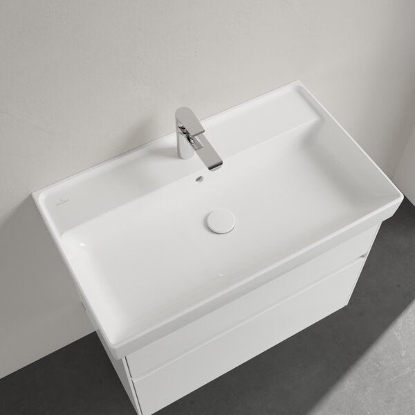 Villeroy & Boch Collaro - Umývadlo na skrinku 800x470 mm, s prepadom, alpská biela 4A338001