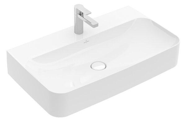 Villeroy & Boch Finion - Umývadlo 800x470 mm, brúsené bez prepadu, alpská biela CeramicPlus 41688LR1