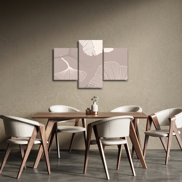 Obraz - Béžové listy N⁰1 (90x60 cm)