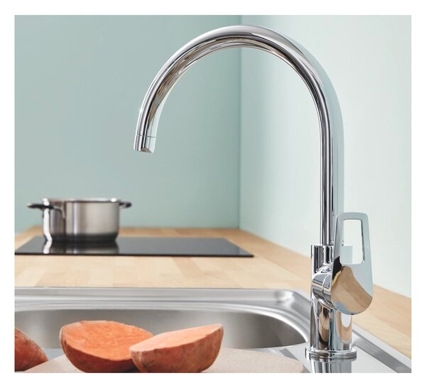 GROHE BauLoop - Páková drezová batéria, chróm 31368001