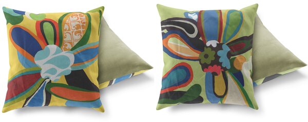 ASIR Súprava vankúšov FARBA 43 x 43 cm bavlna/polyester