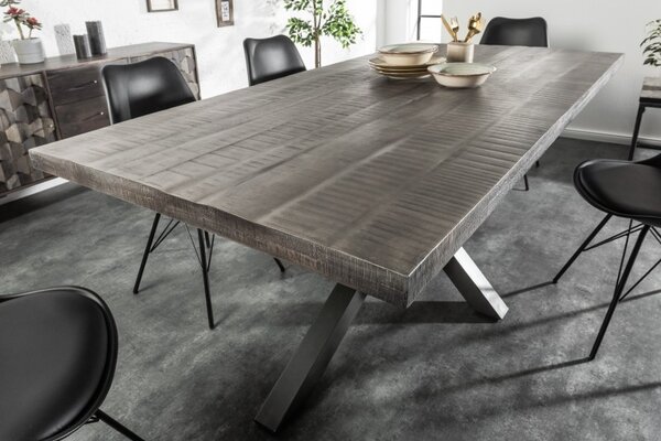 Jedálenský stôl Galaxy 200cm mango sivá