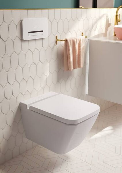 Villeroy & Boch Finion - Závesné WC, Rimless, alpská biela CeramicPlus 4664R0R1