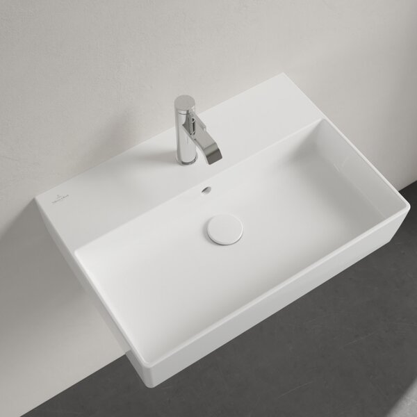 Villeroy & Boch Memento 2.0 - Umývadlo 600x420 mm, brúsené, s prepadom, alpská biela 4A226G01