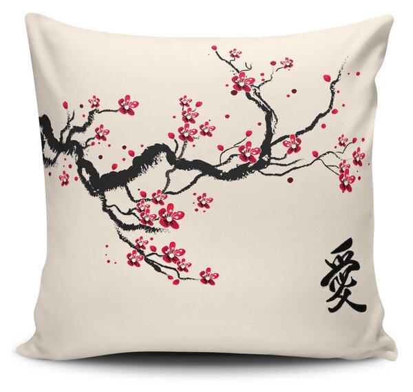 ASIR Dekoračný vankúš KVETY ČEREŠNĚ 43 cm bavlna/polyester