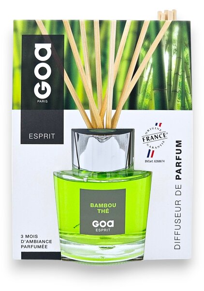 BAMBOU THÉ 200 ml | svieža zelená čajová vôňa | aróma difuzér GOA