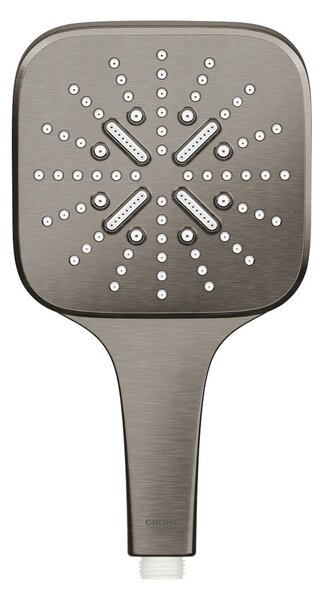 GROHE Rainshower SmartActive 130 Cube - Ručná sprcha s 3 prúdmi, kartáčovaný Hard Graphite 26582AL0