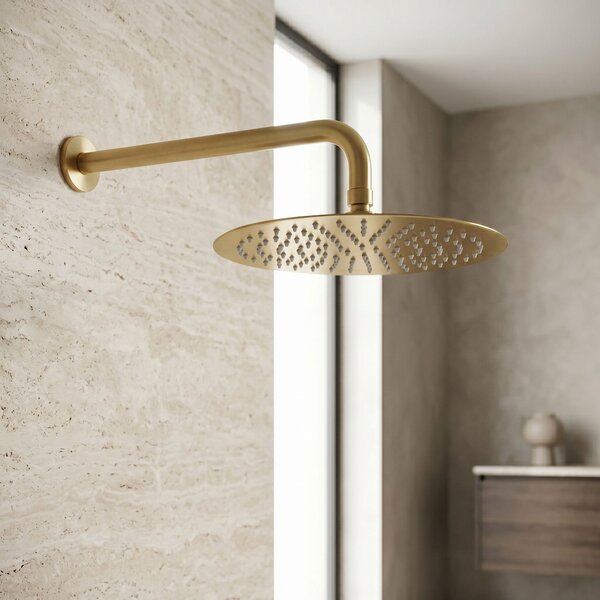 Okrúhla dažďová sprcha REA JS-P014BG 30cm Brush Gold