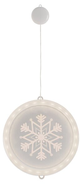 FLHF Vianočné LED dekorácie snehová vločka, guľatá