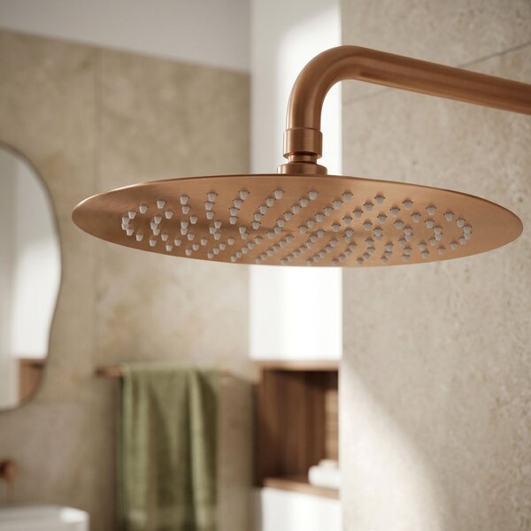 Okrúhla dažďová sprcha REA JS-P014BRG 30cm Brush Copper