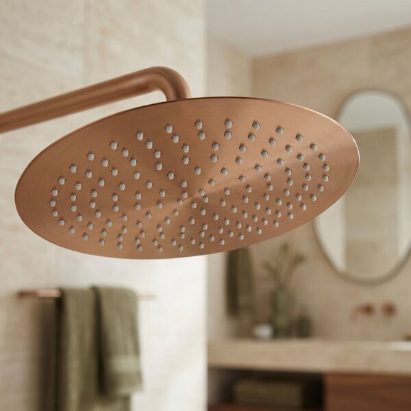 Okrúhla dažďová sprcha REA JS-P014BRG 30cm Brush Copper